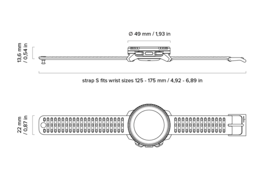 SUUNTO VERTICAL 2d drawing