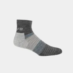 INOV8 merino sock grey-melange side 1