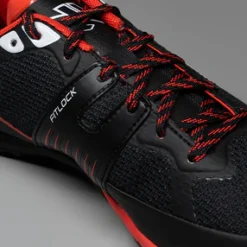 VJ BOLD XI orienteering shoe black/red Fitlock ensures fit view