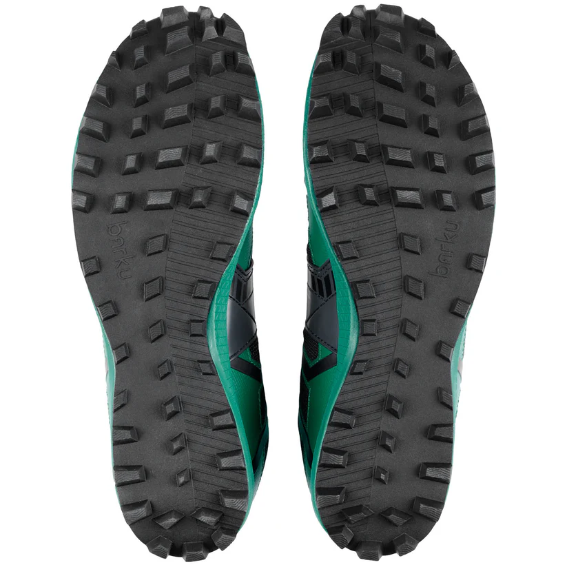 BARKU Mira x RBR orienteering and trail running shoe - butyl rubber close up