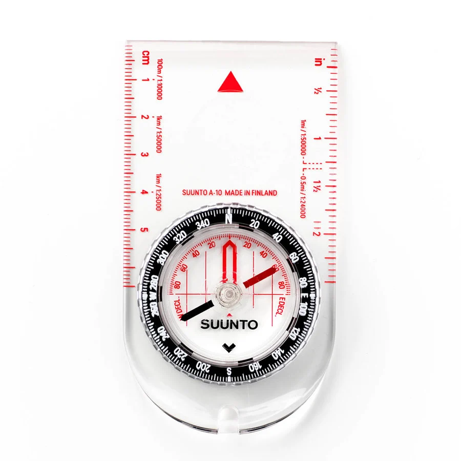Reliable and easy-to-use, the SUUNTO A-10 baseplate compass is perfect for hikers and scouts - a stable needle, dual scales, and a durable - Made in Finland