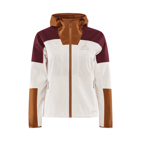 CRAFT PRO Trail Hydro Jacket Women – a pro-grade running jacket engineered for high-intensity trail running in wet conditions