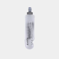 Clear colour INOV8 Soft Flask 0.25L PVC free soft flask with bite valve nozzle back view