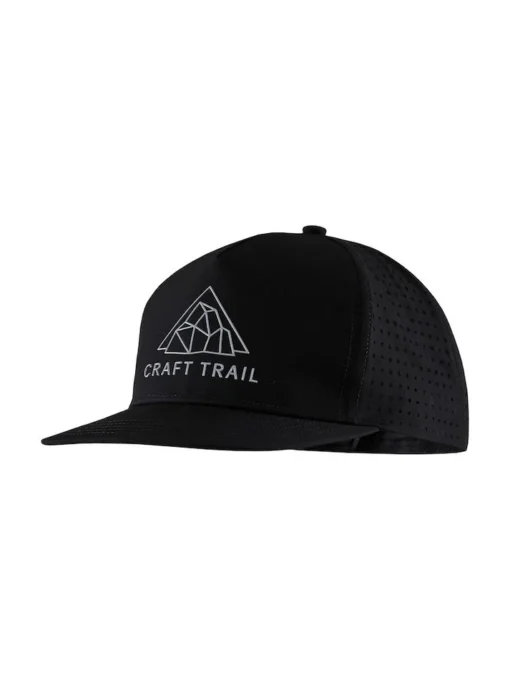 Craft CTM Distance Tech Trucker Cap breathable running cap with mesh lining black