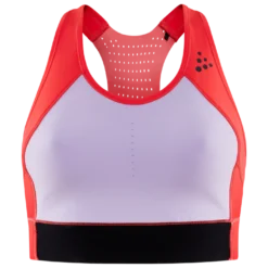 craft PRO HiT Blocked Sport Top Women colour-REDDISH-LAVENDER