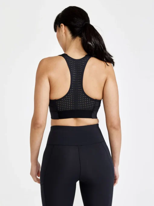 craft PRO Charge Blocked Sport Top W Front black - back on the model
