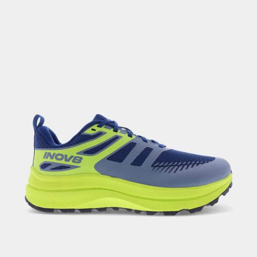 Inov8 trailfly in colour blue/lime/black Mens wide fit