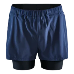 craft ADV Essence 2-in-1 Stretch Shorts - navy/blaze colour