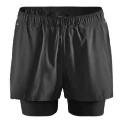 craft ADV Essence 2-in-1 Stretch Shorts black