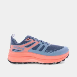 inov8 trailfly max blue/grey/coral/light grey women's wide fit