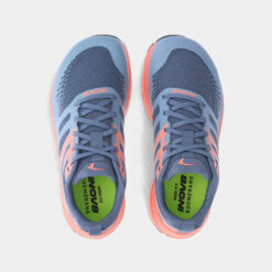 inov8 trailfly max blue/grey/coral/light grey women's wide fit - from above