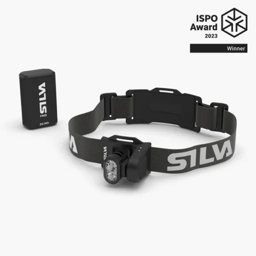 silva Free 1200 S - A cordless, modular headlamp with 1200 lumen and a powerful battery, ideal for cross-country skiing and trail running.