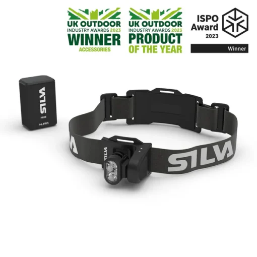 Silva The Free 1200 XS is a modular 1200 lumen headlamp in a cordless design with a lightweight battery, optimised for trail running and cross-country skiing.