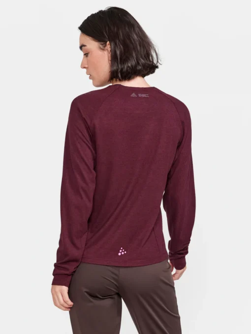 CRAFT ADV Trail Wool Wind Long Sleeve Tee, WOMEN - back