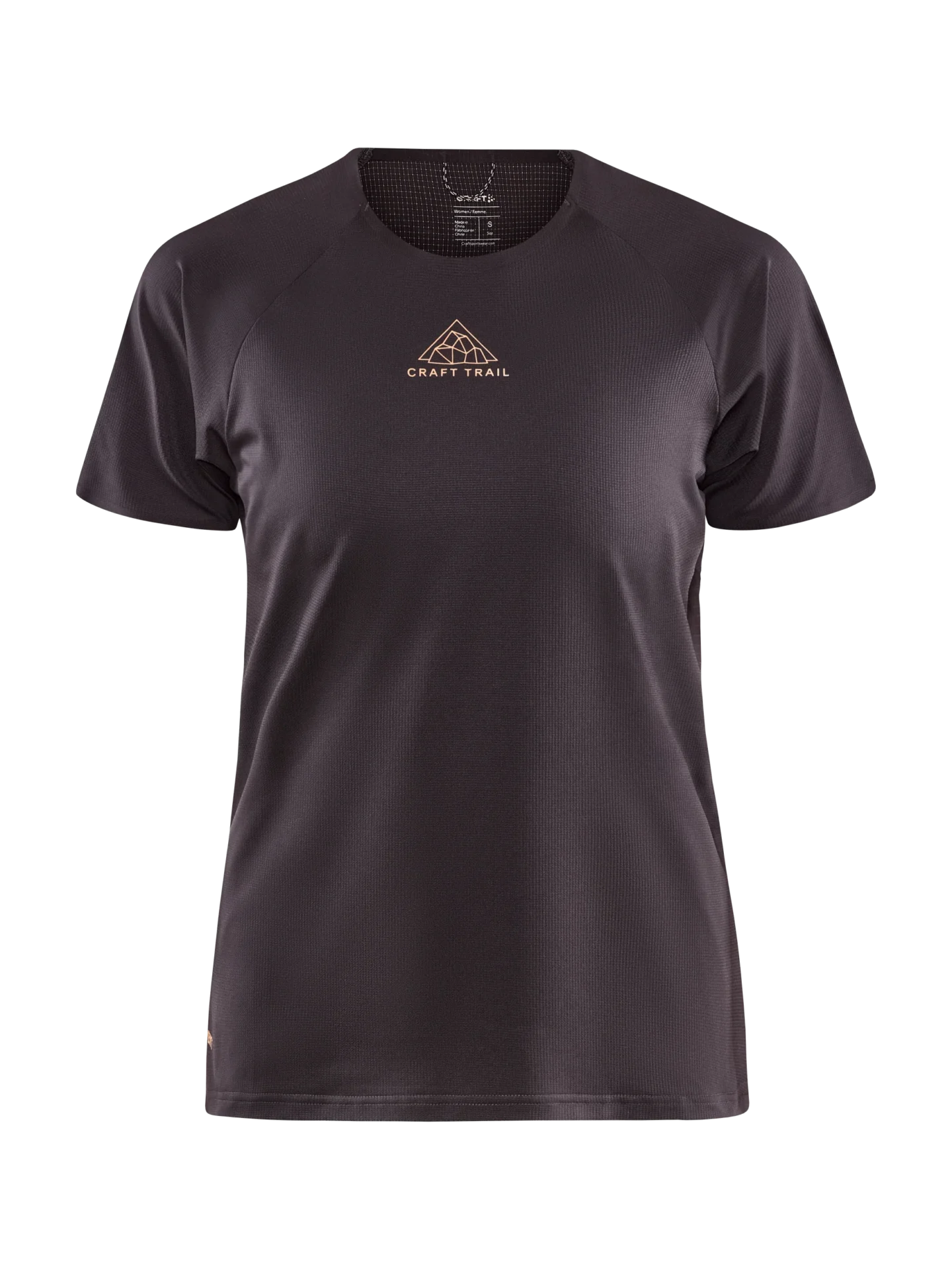 craft PRO Trail SHORT SLEEVE Tee WOMEN Front COLOUR-slate