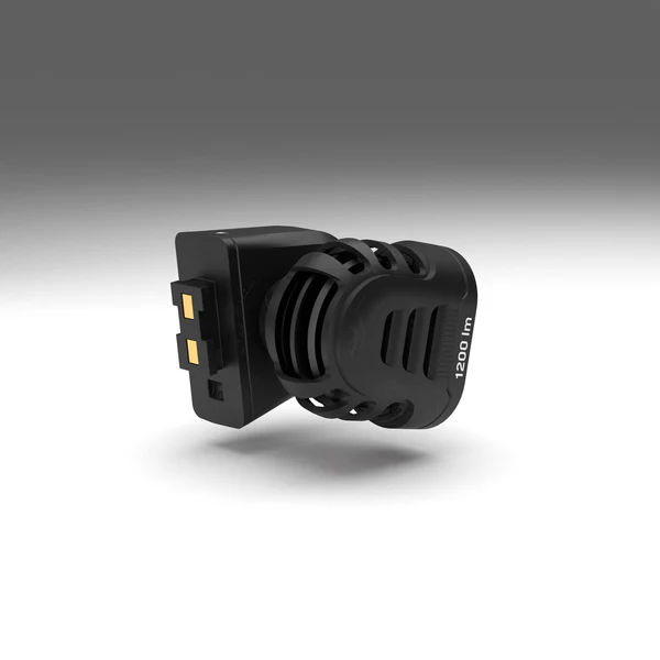 SILVA Free 1200 M is the ideal headlamp for your long sessions when cross-country skiing or trail running - lamp side detail