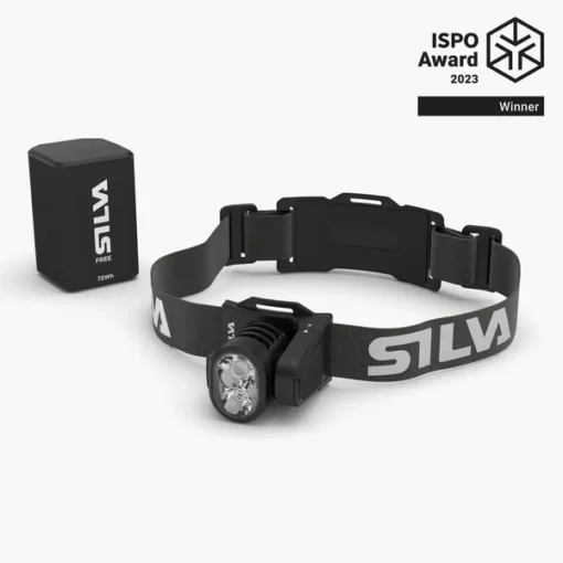 silva-Free_3000_L_38228_main_ISPO_GREY-mainimage 3000 lm Silva Free 3000 L headlamp with 72 Wh battery, modular cable-free design, Airflow cooling & long burn time for night orienteering