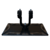 O'Map MTB Map Holder – Orientsport-1 Rear view of O’Map VTT map holder showing rotating mechanism and clamp structure.