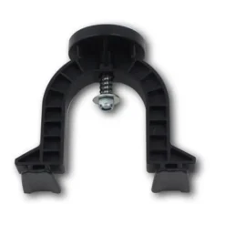 Close-up of Orientsport O’Map map holder clamp, mounting on VTT handlebars (22-33 mm) with tool-free tightening