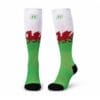 NONAME-Digital-Printed-Orienteering-Socks-Wales Wales dragon knee high compression sports socks for running, hiking, trail running and outdoor adventures