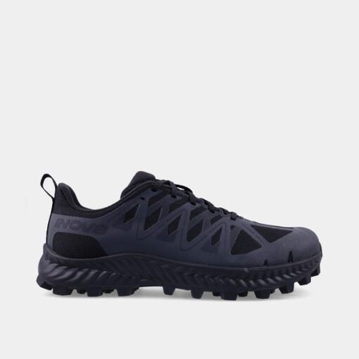 Inov8 Mudtalon V2 Men’s Trail Running Shoe side view Black
