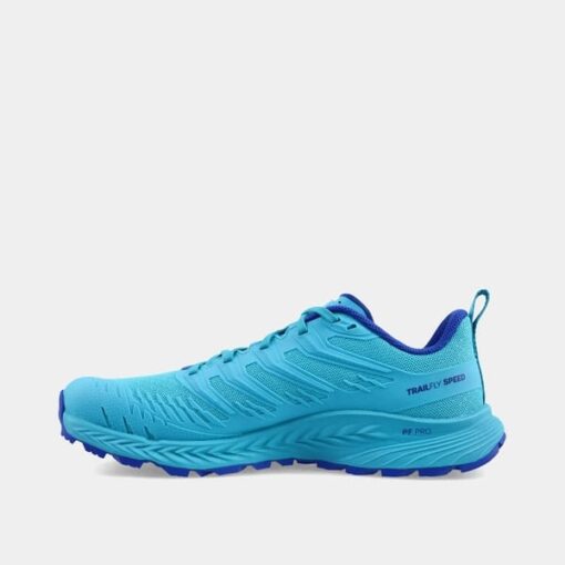 inov8-trailflyspeedv2-w-teal-iner-side Women’s TrailFly Speed V2 teal trail shoe for shorter races and training runs inner profile