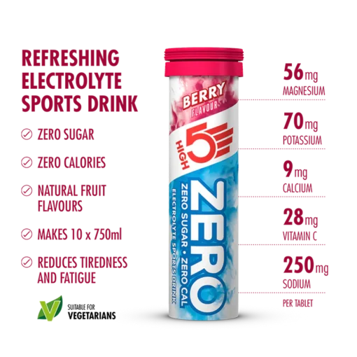10x refreshing sugar free hydration tablets (Berry flavour)