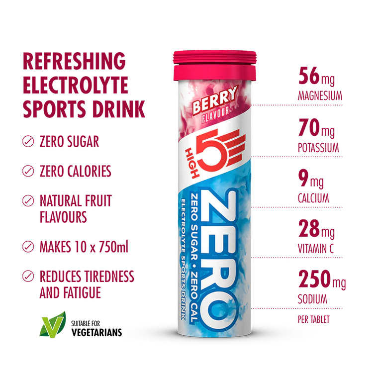 10x refreshing sugar free hydration tablets (Berry flavour)