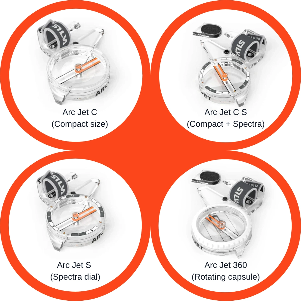 Silva Arc Jet Compass Explained – What S, C and 360 Mean
