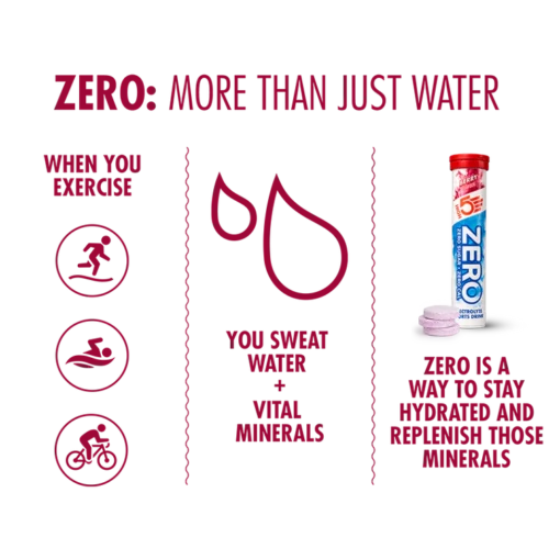 ZERO is a refreshing sugar free electrolyte drink with zero calories that makes it simple and easy to stay hydrated