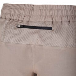 lightweight Noname Heat Trail women's shorts in brown zipped pocket detail