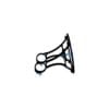 Aluminium mounting bracket side view for Orientsport Elite OS1 MTB map holder