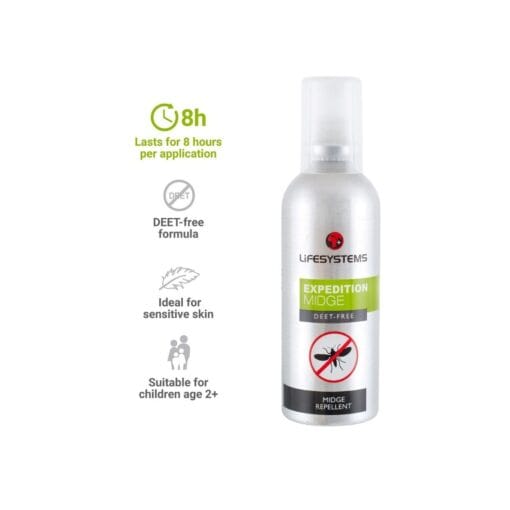 lifesystems-expedition-midge-repellent-spray LIFESYSTEMS Midge DEET-Free Repellent Spray 100ml