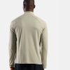 ODLO-Mens-Essential-Running-Half-Zip-Mid-Layer-Agate-Gray-back-model ODLO Essential Running Half-Zip Mid Layer zip back view