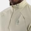 ODLO-Mens-Essential-Running-Half-Zip-Mid-Layer-Agate-Gray-detail ODLO men's running mid layer fabric detail