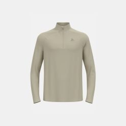 ODLO Men's Essential Running Half-Zip Mid Layer in Agate Gray