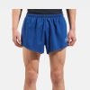 ODLO Zeroweight running shorts reflective details on a model front view