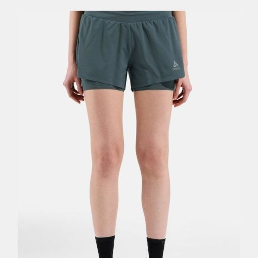 ODLO Women's Zeroweight 3 Inch 2-in-1 Running Shorts