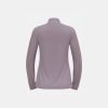 ODLO-Womens-Zeroweight-Warm-Running-Half-Zip-Mid-Layer-gray-ridge-back ODLO Women's Zeroweight Warm Running Half-Zip Mid Layer