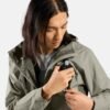 ODLO-X-Alp-Waterproof-Pro Mens-Running-Jacket-Agate-Gray-detail3 Odlo X-Alp Waterproof Pro Running Jacket chest zippers