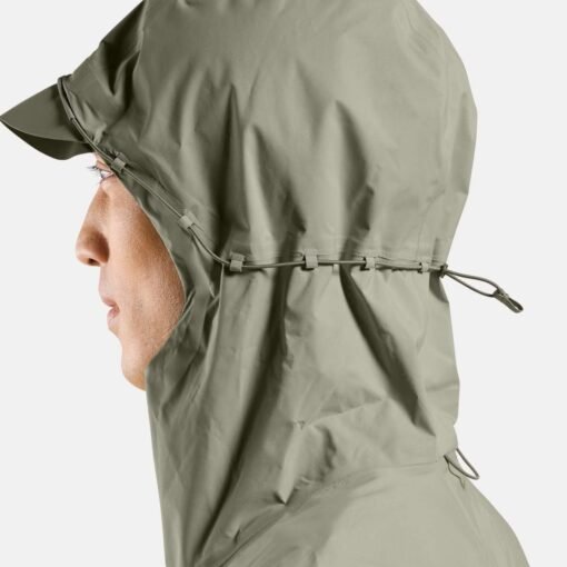 ODLO-X-Alp-Waterproof-Pro Mens-Running-Jacket-Agate-Gray-detail4 Odlo X-Alp waterproof trail running jacket adjustable hood