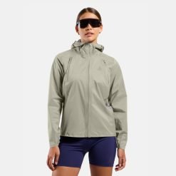 Odlo X-Alp Waterproof Pro Women's Running Jacket in Agate gray