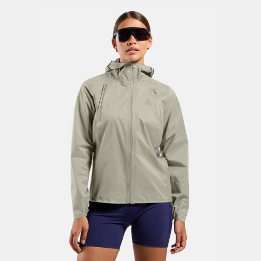 Odlo X-Alp Waterproof Pro Women's Running Jacket in Agate gray
